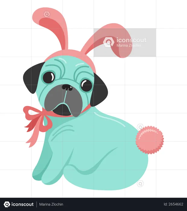 Bunny dog  Illustration