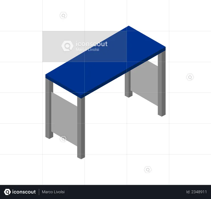 Bureau en acier  Illustration