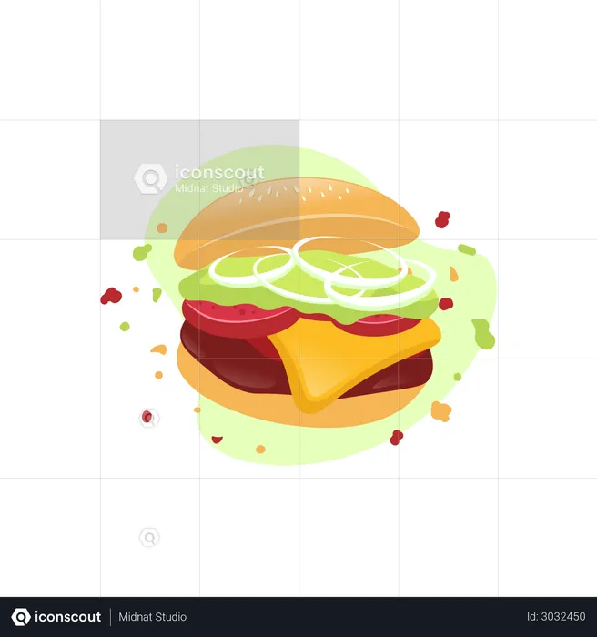 Burger  Illustration