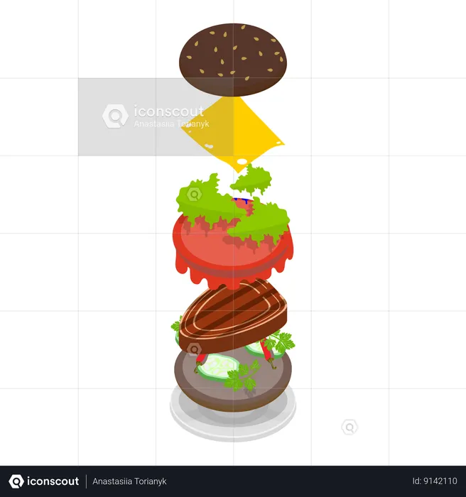 Burger Maker  Illustration