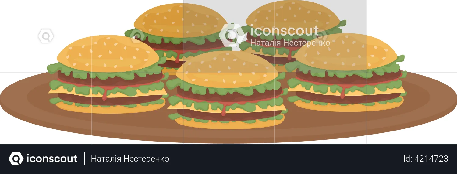 Burgers  Illustration