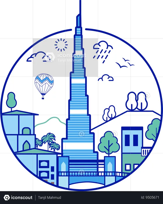 Burj Khalifa  Illustration
