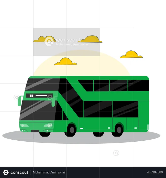 Bus Service  Illustration