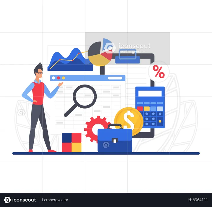 Business accounting  Illustration