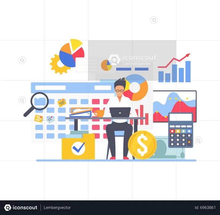 Business accounting  Illustration