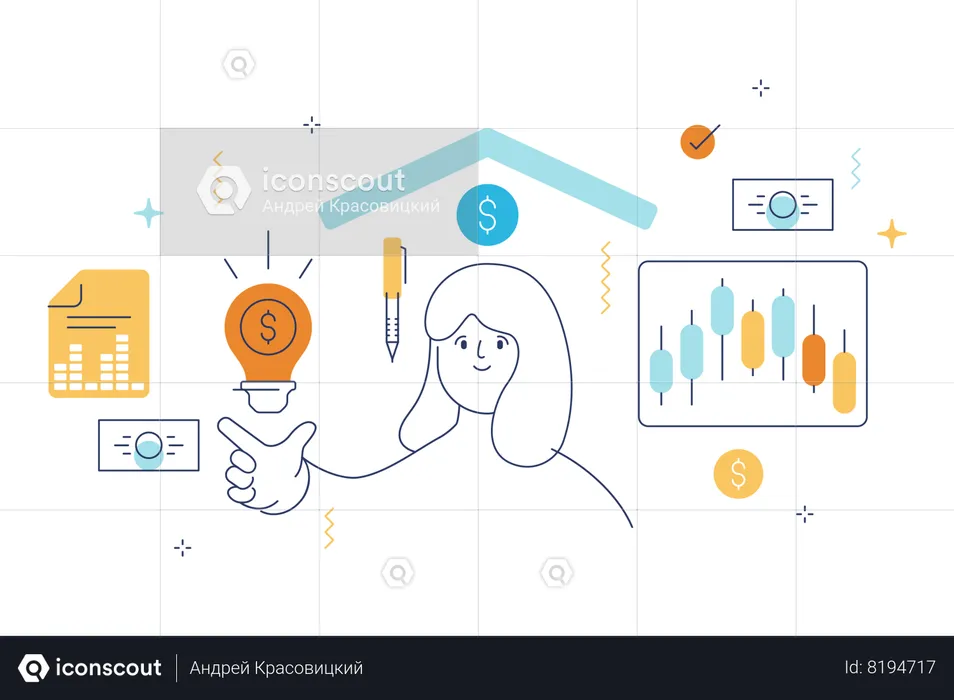 Business accounting  Illustration