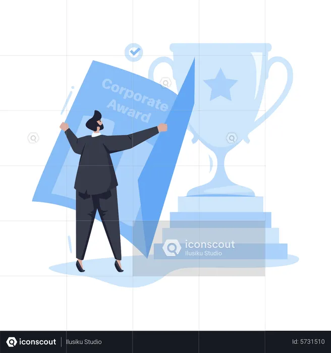 Business achievement  Illustration