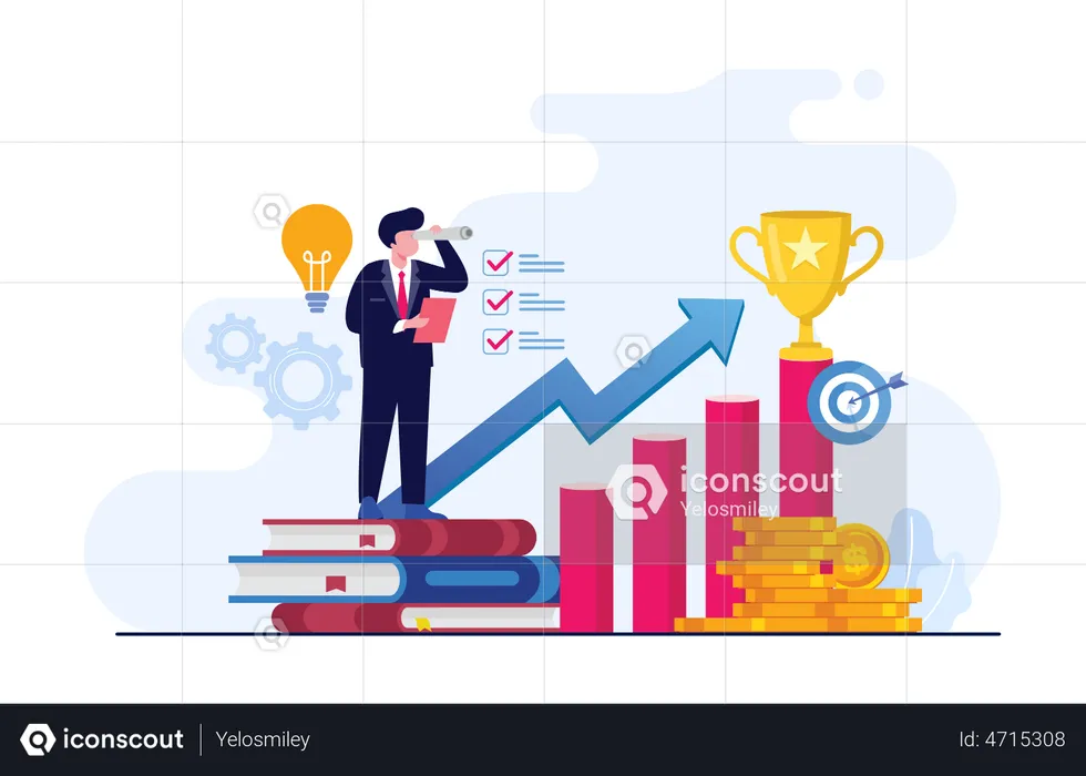 Business Achievement Analysis  Illustration