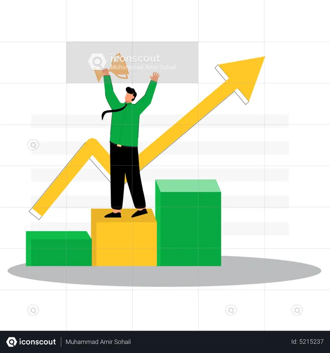 Business achievement  Illustration