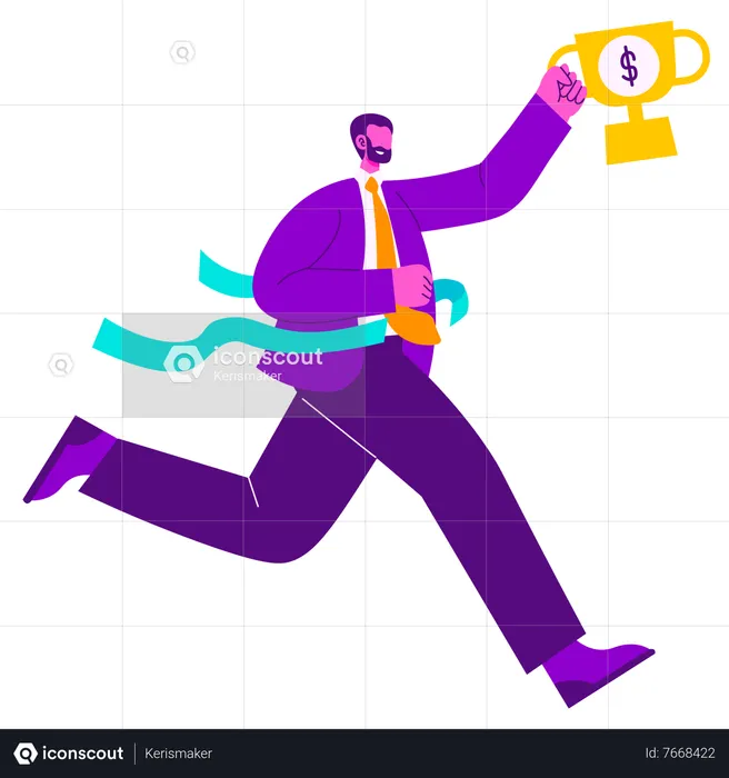 Business Achievement  Illustration