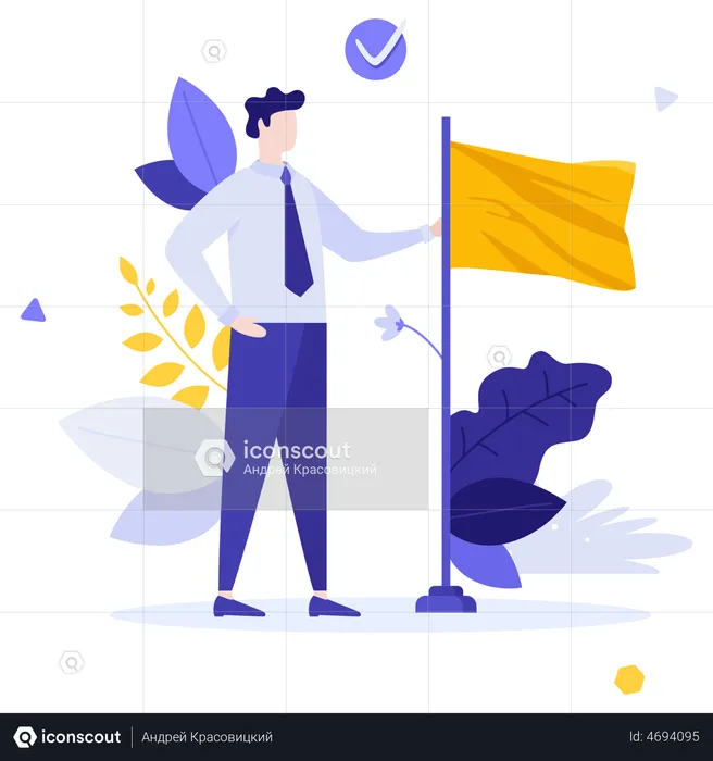 Business Achievement  Illustration