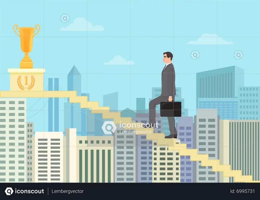 Business achievement  Illustration