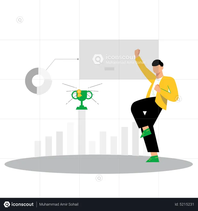 Business achievement  Illustration