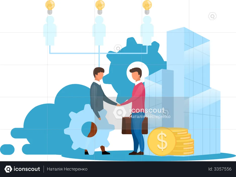 Business Aggregator  Illustration