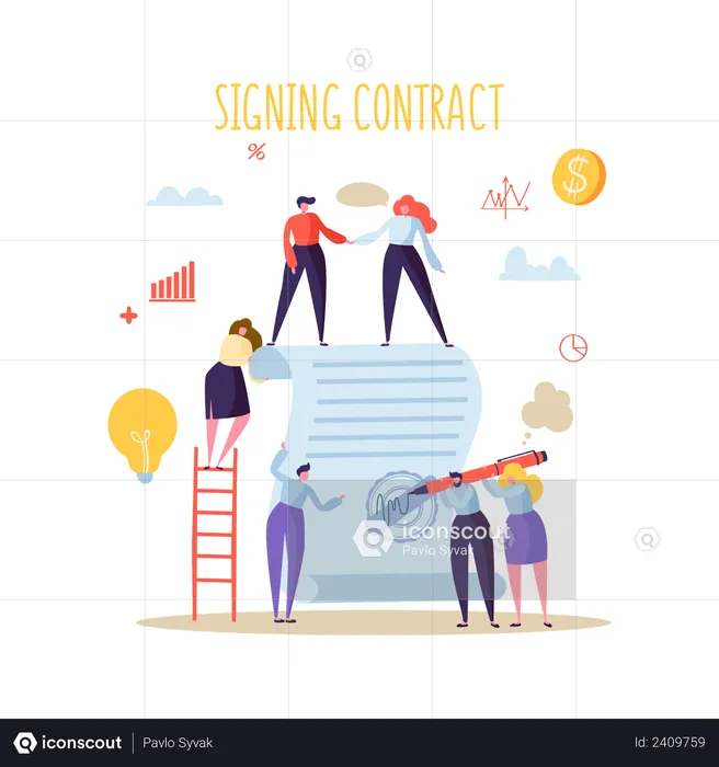 Business agreement  Illustration