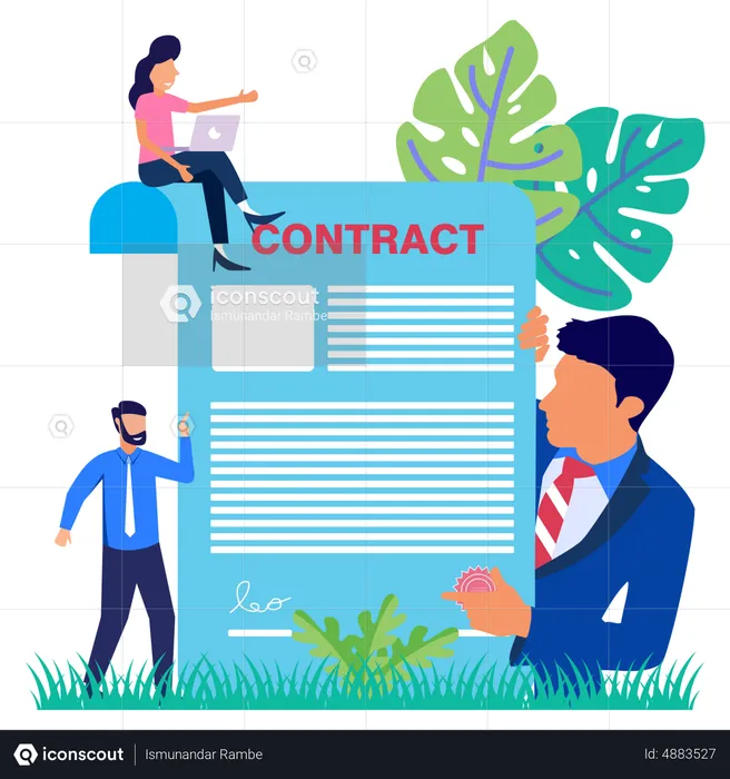 Business Agreement  Illustration