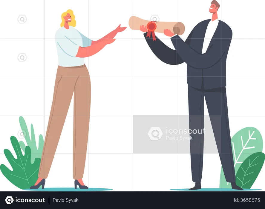 Business Agreement  Illustration