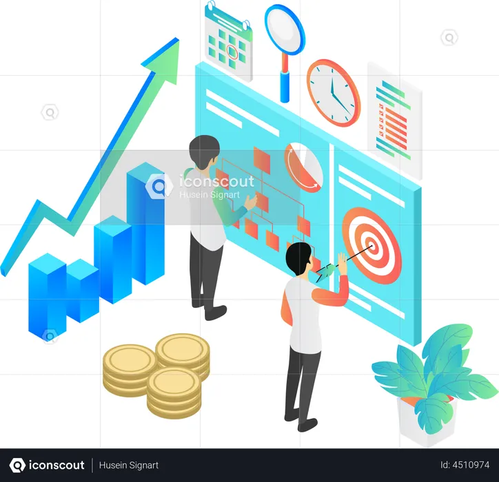 Business analysis strategy  Illustration