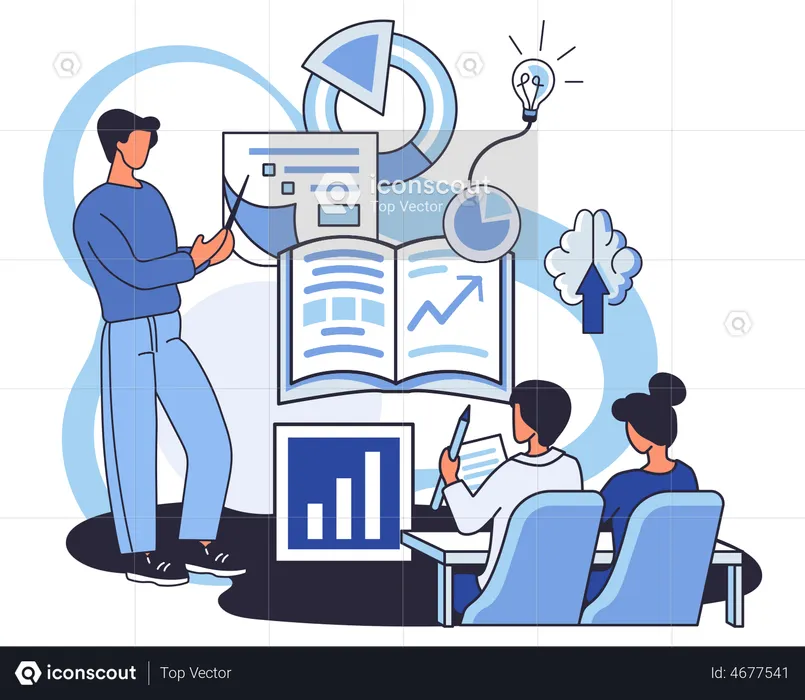 Business analysis training  Illustration