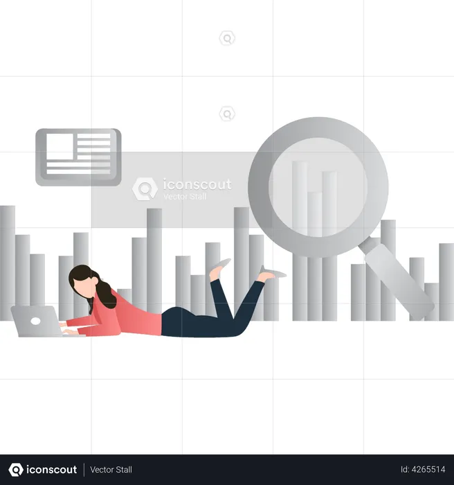 Business analysis using BI technology  Illustration