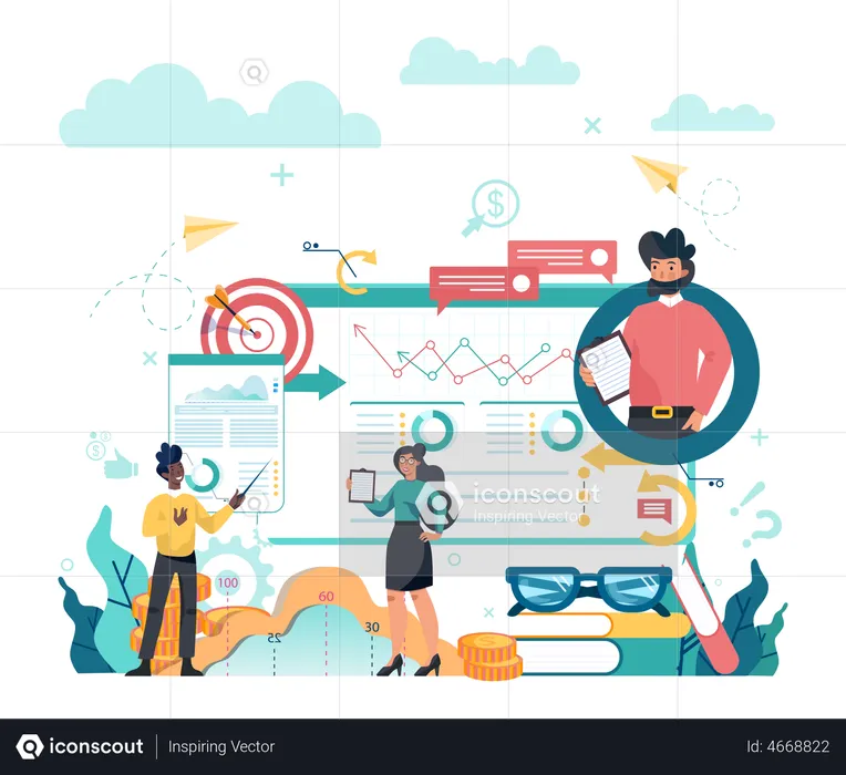 Business analyst  Illustration