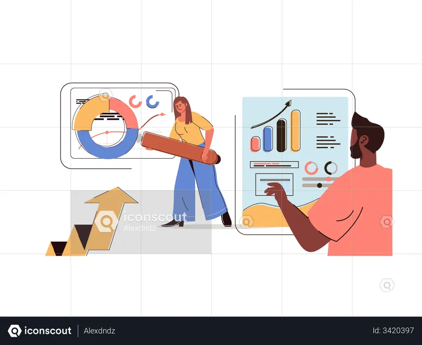 Business analytics  Illustration