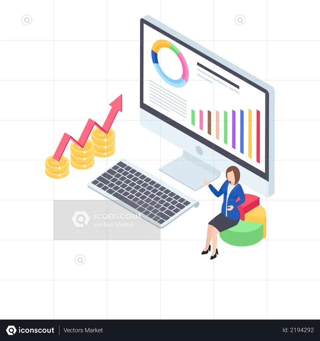 Business analytics  Illustration