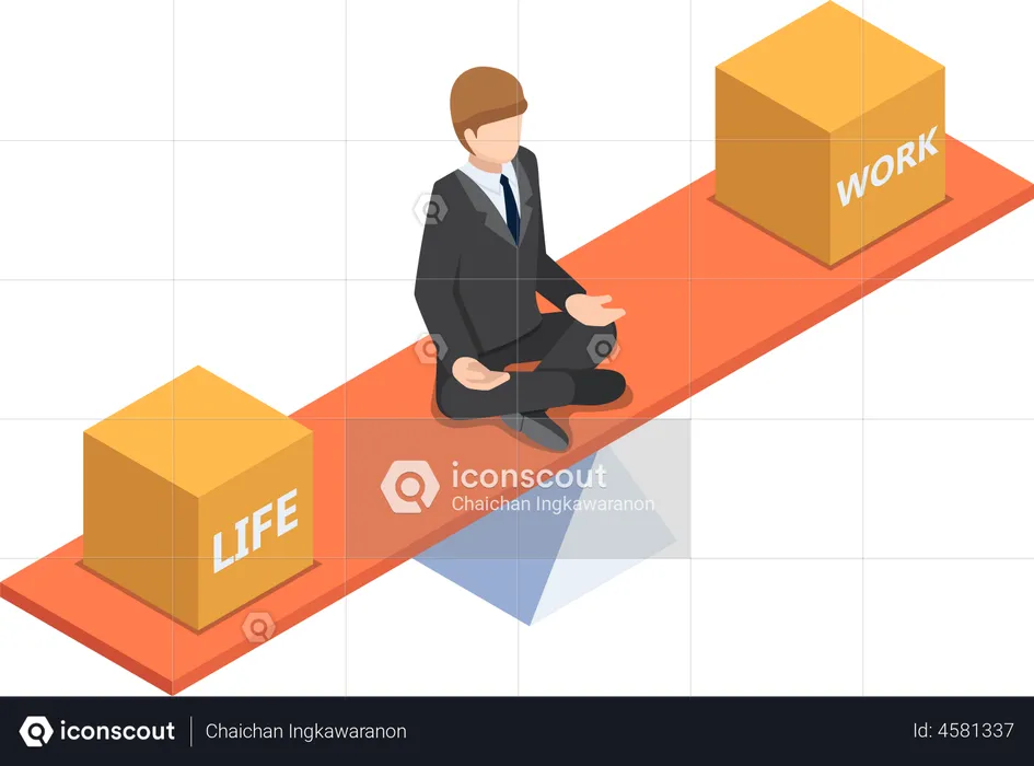Business and life management  Illustration