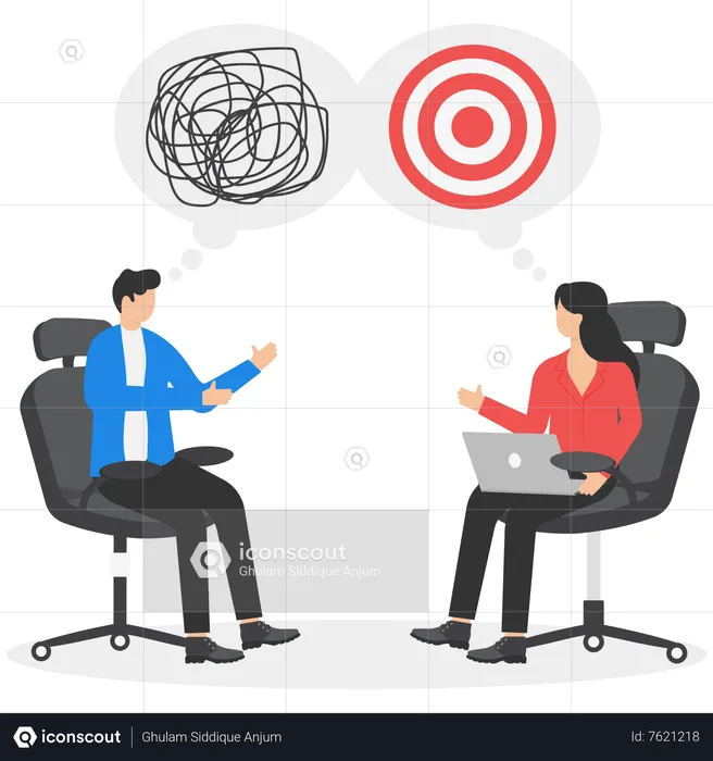 Business and the goal of each person  Illustration