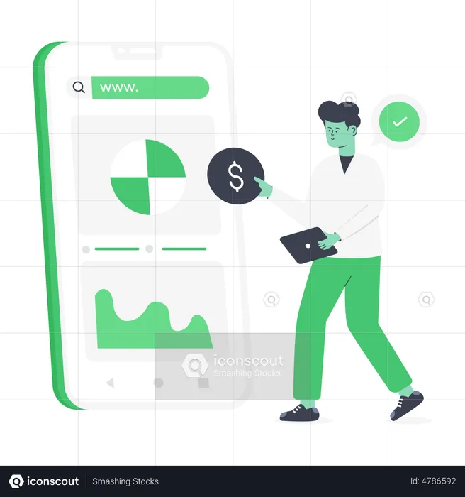Business App  Illustration