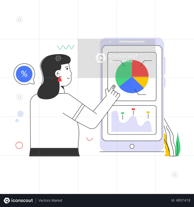 Business App  Illustration