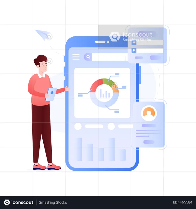 Business App  Illustration