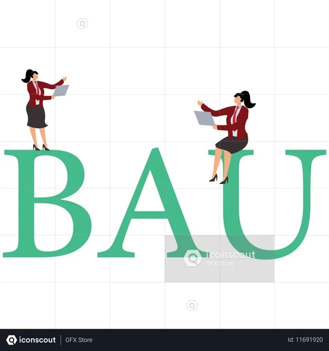 Business as usual  Illustration
