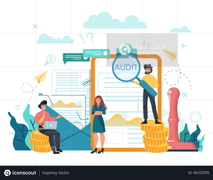 Business Audit  Illustration