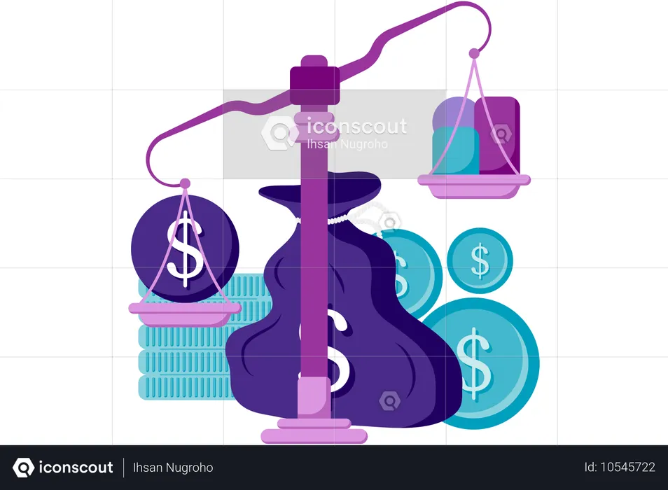 Business balance sheet  Illustration