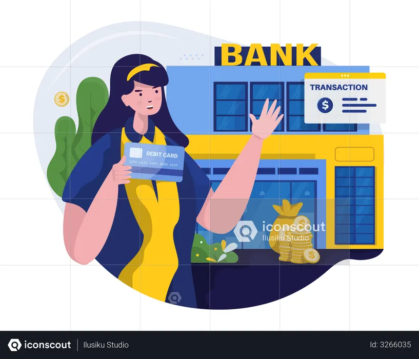 Business banking profile  Illustration