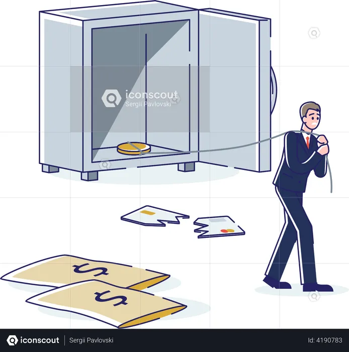 Business Bankruptcy  Illustration