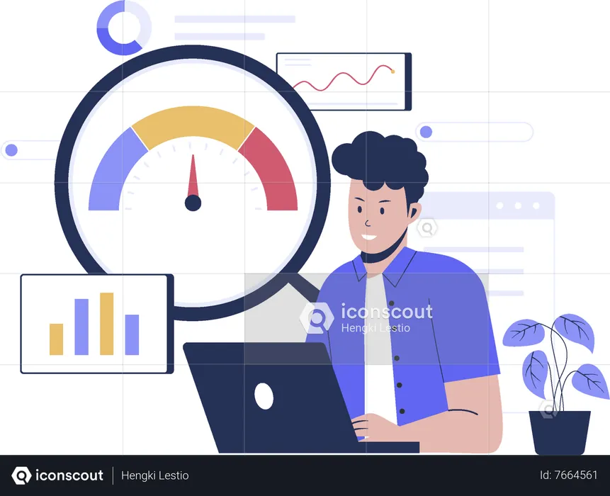 Business benchmark  Illustration