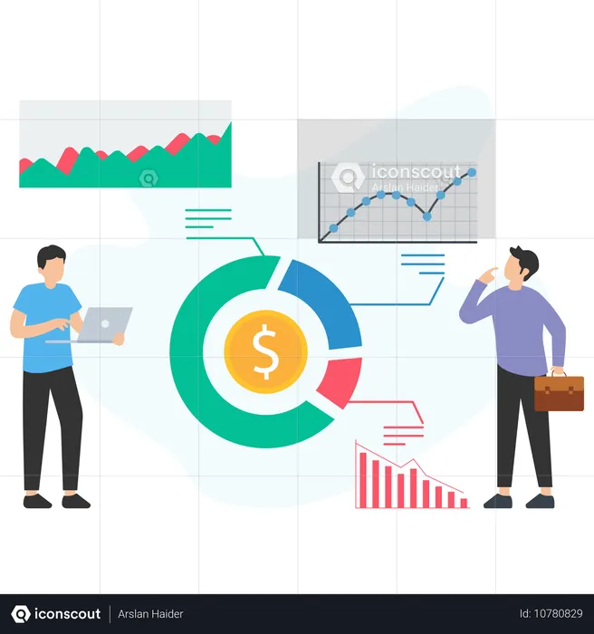 Business budget Analysis  Illustration