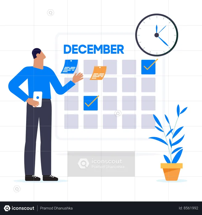 Business Calendar  Illustration