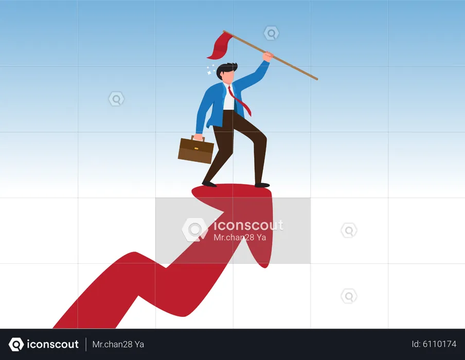 Business career Growth  Illustration