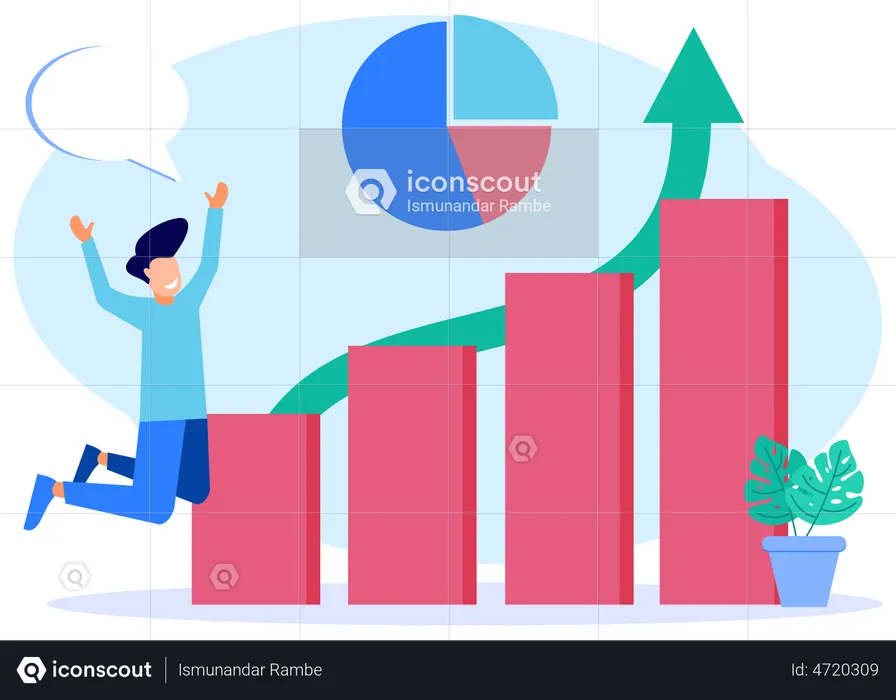 Business Career growth  Illustration