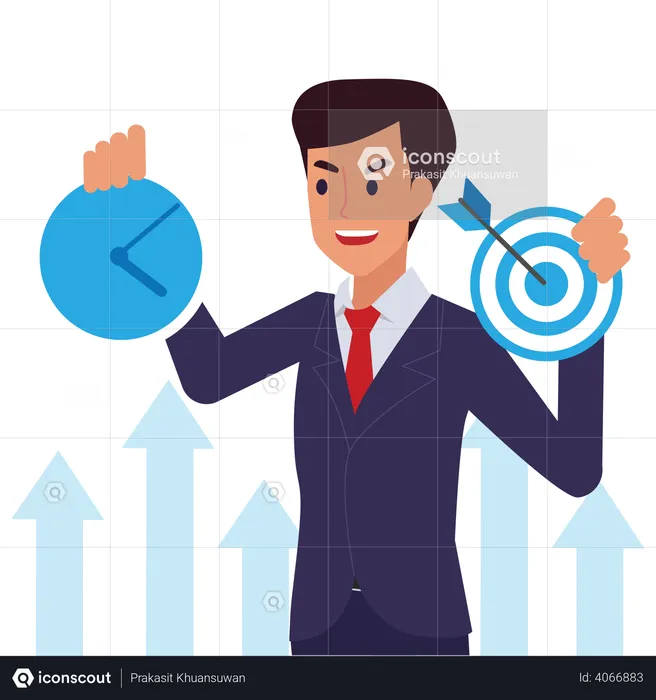 Business career progress  Illustration