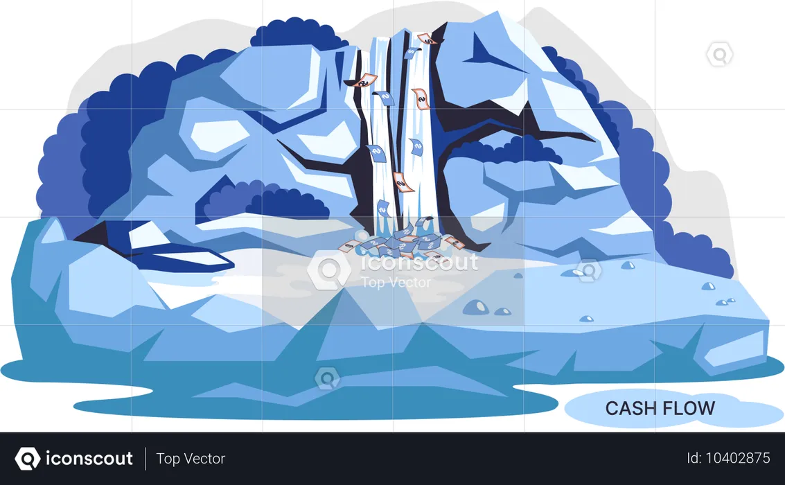 Business cash flow  Illustration