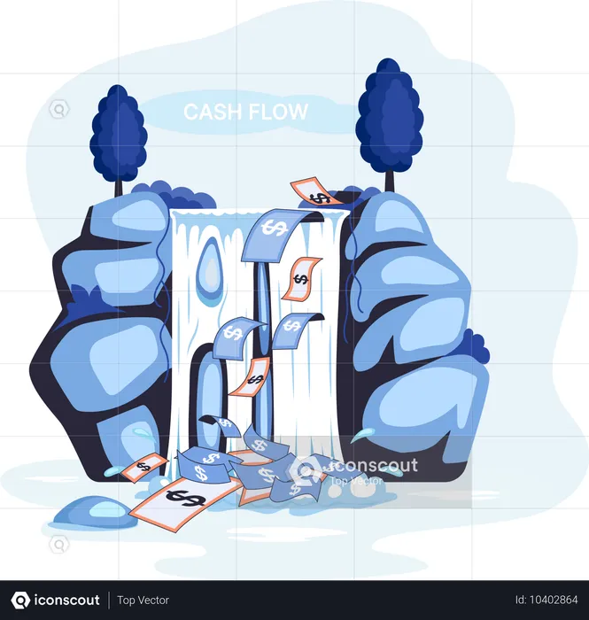 Business cash flow  Illustration