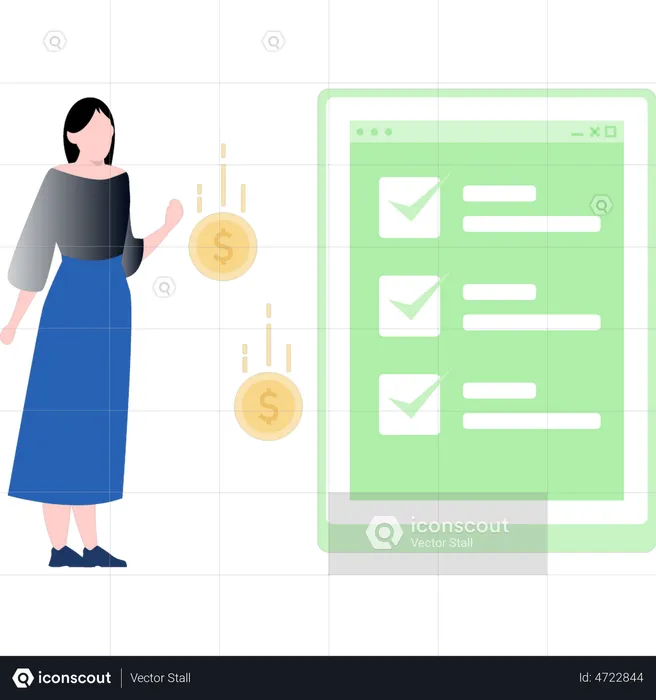 Business checklist  Illustration