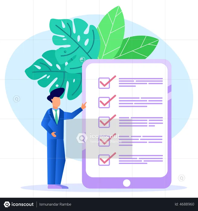 Business Checklist  Illustration