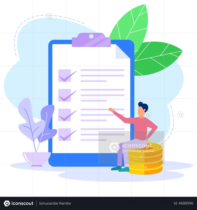 Business Checklist  Illustration