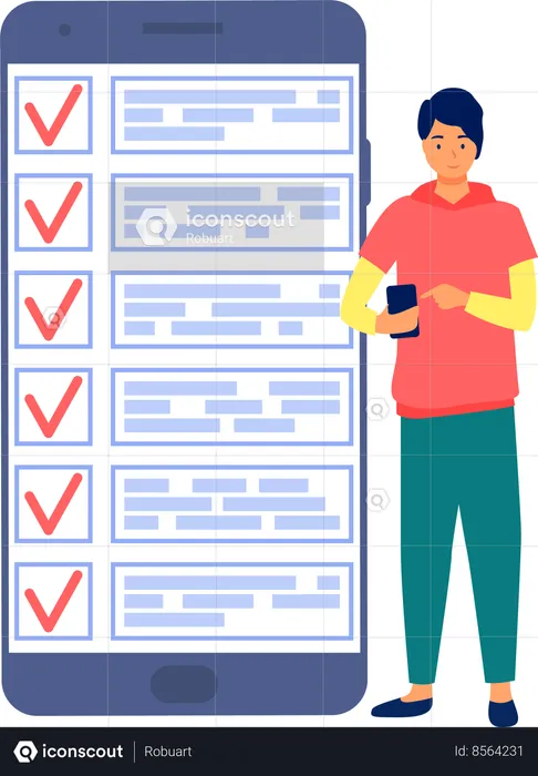 Business Checklist  Illustration