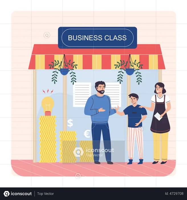 Business Class  Illustration